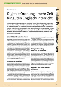 Produktabbildung zu Digitale Ordnung - mehr Zeit für guten Englischunterricht