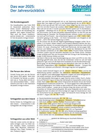 Produktabbildung zu Das war 2025: Der Jahresrückblick - - Politik ab Klasse 8