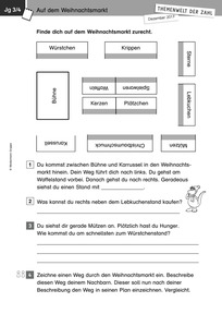 Produktabbildung zu Themenwelt der Zahl: Auf dem Weihnachtsmarkt - Kopiervorlagen - Monatsspecial Dezember 2017