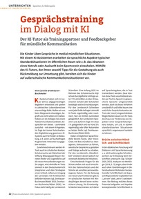 Produktabbildung zu Gesprächstraining im Dialog mit KI - Der KI-Tutor als Trainingspartner und Feedbackgeber für mündliche Kommunikation