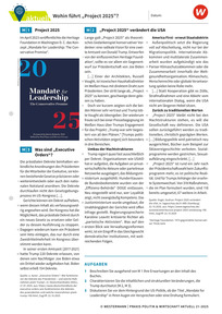 Produktabbildung zu Wohin führt "Project 2025"? - Praxis Politik & Wirtschaft aktuell 21/2025
