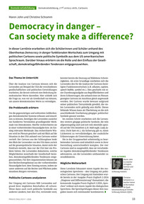Produktabbildung zu Democracy in danger – Can society make a difference?