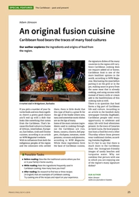 Produktabbildung zu An original fusion cuisine - Caribbean food bears the traces of many food cultures