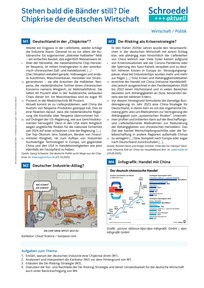 Produktabbildung zu Stehen bald die Bänder still? Die Chipkrise der deutschen Wirtschaft - - Wirtschaft / Politik ab Klasse 10