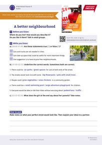 Produktabbildung zu A better neighbourhood - Englisch-Arbeitsblatt zum Hörtext 53