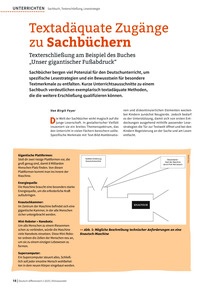 Produktabbildung zu Textadäquate Zugänge zu Sachbüchern - Texterschließung am Beispiel des Buches „Unser gigantischer Fußabdruck“