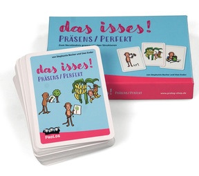 Kartenspiel für Präsens-Perfekt-Training: einfache Spielmechanik, hoher Lernnutzen.
