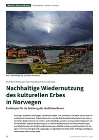 Produktabbildung zu Nachhaltige Wiedernutzung des kulturellen Erbes in Norwegen - Ein Beispiel für die Belebung des ländlichen Raums
