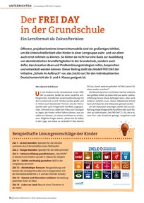 Produktabbildung zu Der FREI DAY in der Grundschule - Ein Lernformat als Zukunftsvision