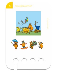 Jahreszeiten mit der Maus 5-6+. Beispielkarte Herbst