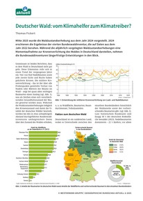Produktabbildung zu Deutscher Wald: Vom Klimahelfer zum Klimatreiber? - Datenblatt Juli 2025