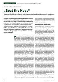 Produktabbildung zu „Beat the Heat“ - Lösungen für klimaresiliente Städte anhand eines Spiels kooperativ erarbeiten