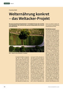 Produktabbildung zu Welternährung konkret - das Weltacker-Projekt - Report