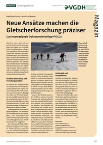 Produktabbildung zu Neue Ansätze machen die Gletscherforschung präziser - Das internationale Doktorandenkolleg M3OCCA
