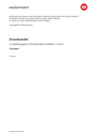 Probeseiten Einzelhandel - 3. Ausbildungsjahr - Lösungen Download, 5. Auflage 2025