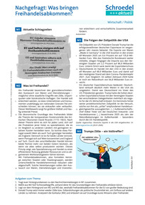 Produktabbildung zu Nachgefragt: Was bringen Freihandelsabkommen? - - Wirtschaft / Politik ab Klasse 10