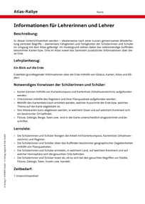 Produktabbildung zu Stundenbild September: Atlas-Rallye - Diercke Weltatlas fächerübergreifend