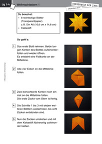 Produktabbildung zu Themenwelt der Zahl: Weihnachtssterne - Kopiervorlagen - Monatsspecial Dezember 2014