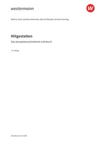 Probeseiten Mitgestalten - Das kompetenzorientierte Lehrbuch - Schulbuch, 19. Auflage 2026