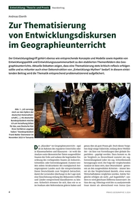 Produktabbildung zu Zur Thematisierung von Entwicklungsdiskursen im Geographieunterricht
