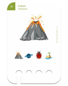 Erste Übungen - Wunderwelt Natur. Beispielbild Vulkan