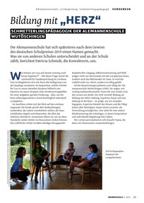 Produktabbildung zu Bildung mit "HERZ" - Schmetterlingspädagogik der Alemannenschule Wutöschingen