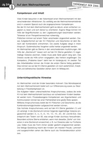 Produktabbildung zu Themenwelt der Zahl: Auf dem Weihnachtsmarkt - Kommentar - Monatsspecial Dezember 2017