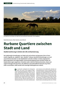 Produktabbildung zu Rurbane Quartiere zwischen Stadt und Land - Stadterweiterung in Zeiten der (Re-)Urbanisierung