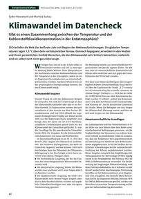 Produktabbildung zu Klimawandel im Datencheck - Gibt es einen Zusammenhang zwischen der Temperatur und der  Kohlenstoffdioxidkonzentration in der Erdatmosphäre?