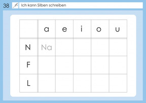 Mein Silbenheft: Ich kann Silben schreiben