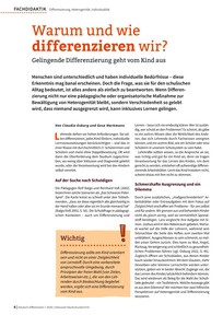 Produktabbildung zu Warum und wie differenzieren wir? - Gelingende Differenzierung geht vom Kind aus