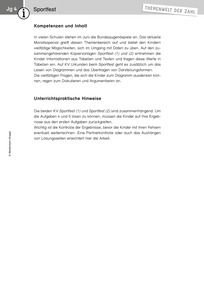 Produktabbildung zu Themenwelt der Zahl: Sportfest - Kommentar - Monatsspecial Juni 2019