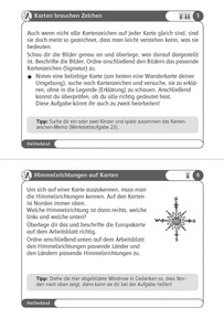 Karten und Pläne - Werkstatt 3./4. Schuljahr_Beispielseite 1