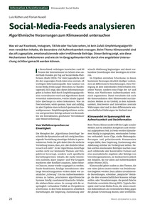 Produktabbildung zu Social-Media-Feeds analysieren - Algorithmische Verzerrungen zum Klimawandel untersuchen