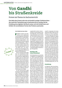 Produktabbildung zu Von Gandhi bis Straßenkreide - Protest als Thema im Sachunterricht