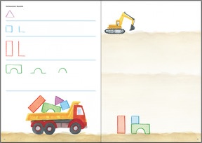 Schreibbewegungen anbahnen - Grundbewegungen - S. 44-45