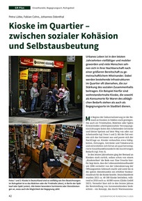 Produktabbildung zu Kioske im Quartier - zwischen sozialer Kohäsion und Selbstausbeutung