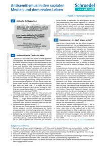 Produktabbildung zu Antisemitismus in den sozialen Medien und dem realen Leben - - Politik / Fächerübergreifend ab Klasse 9