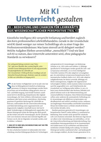 Produktabbildung zu Mit KI Unterricht gestalten - KI: Bedeutung und Chancen für Lehrkräfte aus wissenschaftlicher Perspektive (Teil 1)