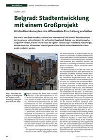 Produktabbildung zu Belgrad: Stadtentwicklung mit einem Großprojekt - Mit den Raumkonzepten eine differenzierte Einschätzung erarbeiten