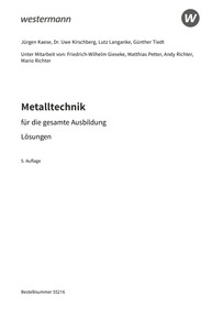 Probeseiten Metalltechnik für die gesamte Ausbildung - Lösungen Download, 5. Auflage 2025