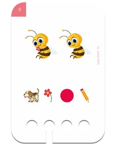 Was fehlt 3+. Beispielkarte Biene