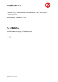 Probeseiten Rechtslehre für Sozialversicherungsfachangestellte - Schulbuch, 1. Auflage 2026