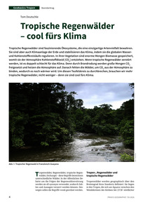 Produktabbildung zu Tropische Regenwälder – cool fürs Klima