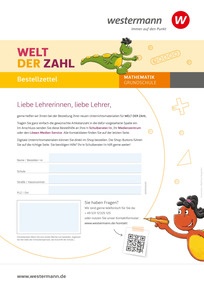 Produktabbildung zu WELT DER ZAHL Bestellzettel - Zur Allgemeinen Ausgabe