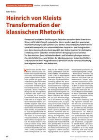 Produktabbildung zu Heinrich von Kleists Transformation der klassischen Rhetorik