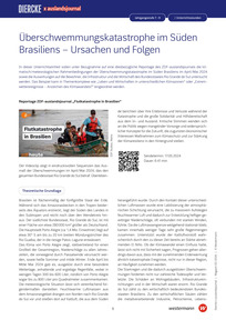 Produktabbildung zu Unterrichtsverlauf: Überschwemmungskatastrophe im Süden Brasiliens - Ursachen und Folgen - Diercke x auslandsjournal - Einheit 9