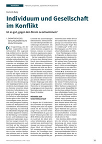 Produktabbildung zu Individuum und Gesellschaft im Konflikt - Ist es gut, gegen den Strom zu schwimmen?