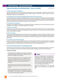 Produktabbildung zu Tipps zum Formulieren eines Werbeschreibens - Nutzen von ChatGPT - Ausgabe 01/2026