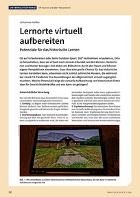 Produktabbildung zu Lernorte virtuell aufbereiten - Potenziale für das historische Lernen